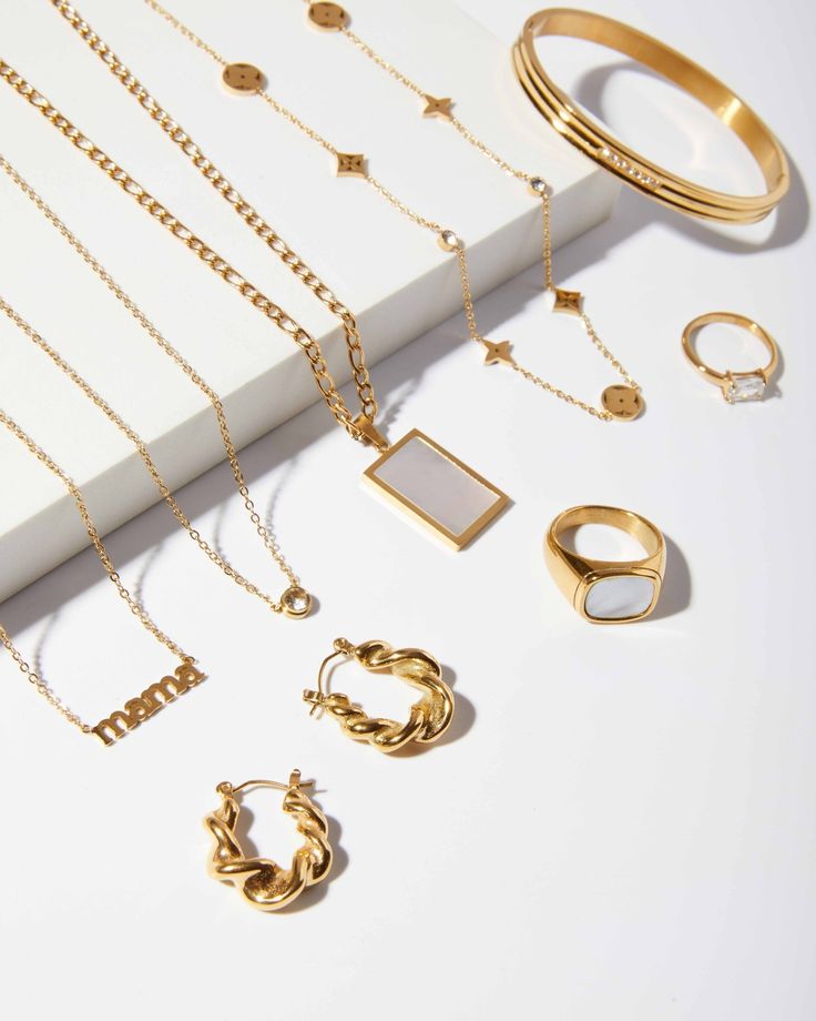 Gold Plated Nacklace Ring And Earring